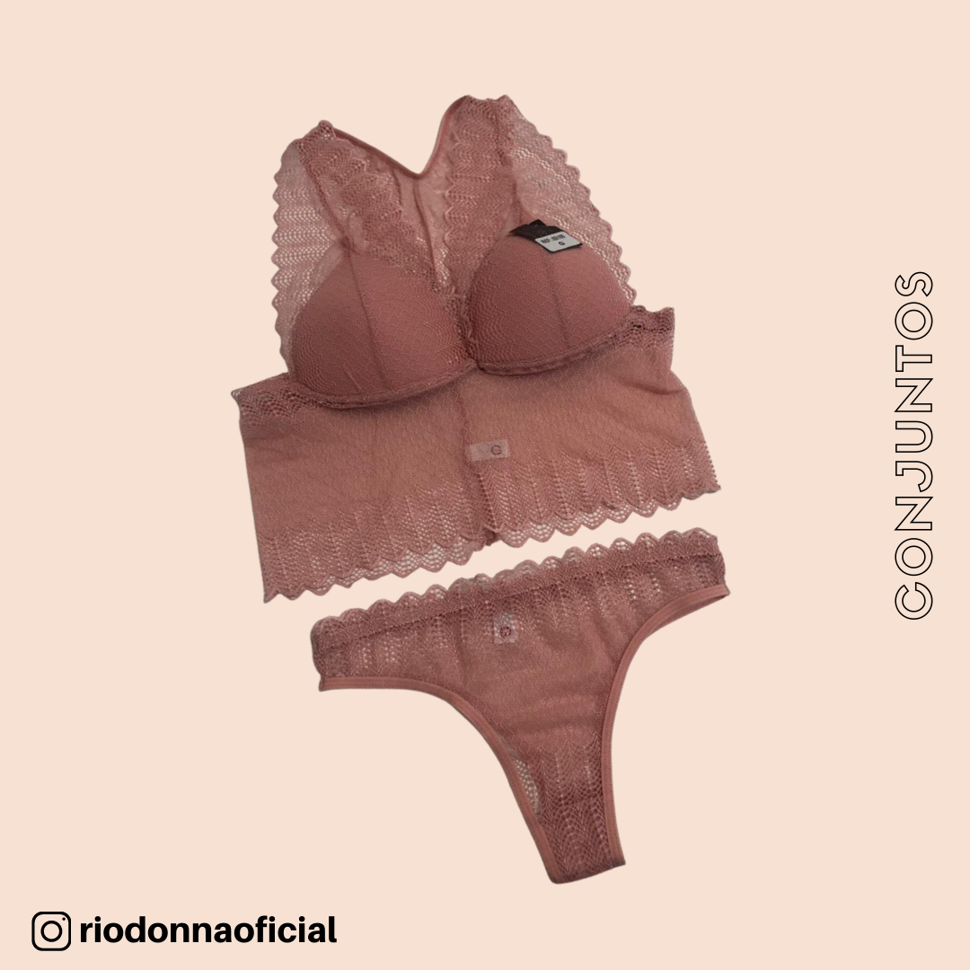 Conjunto Bralet de Renda